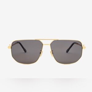 FRED Force 10 Gold Frame Aviator Sunglasses. IYKYK